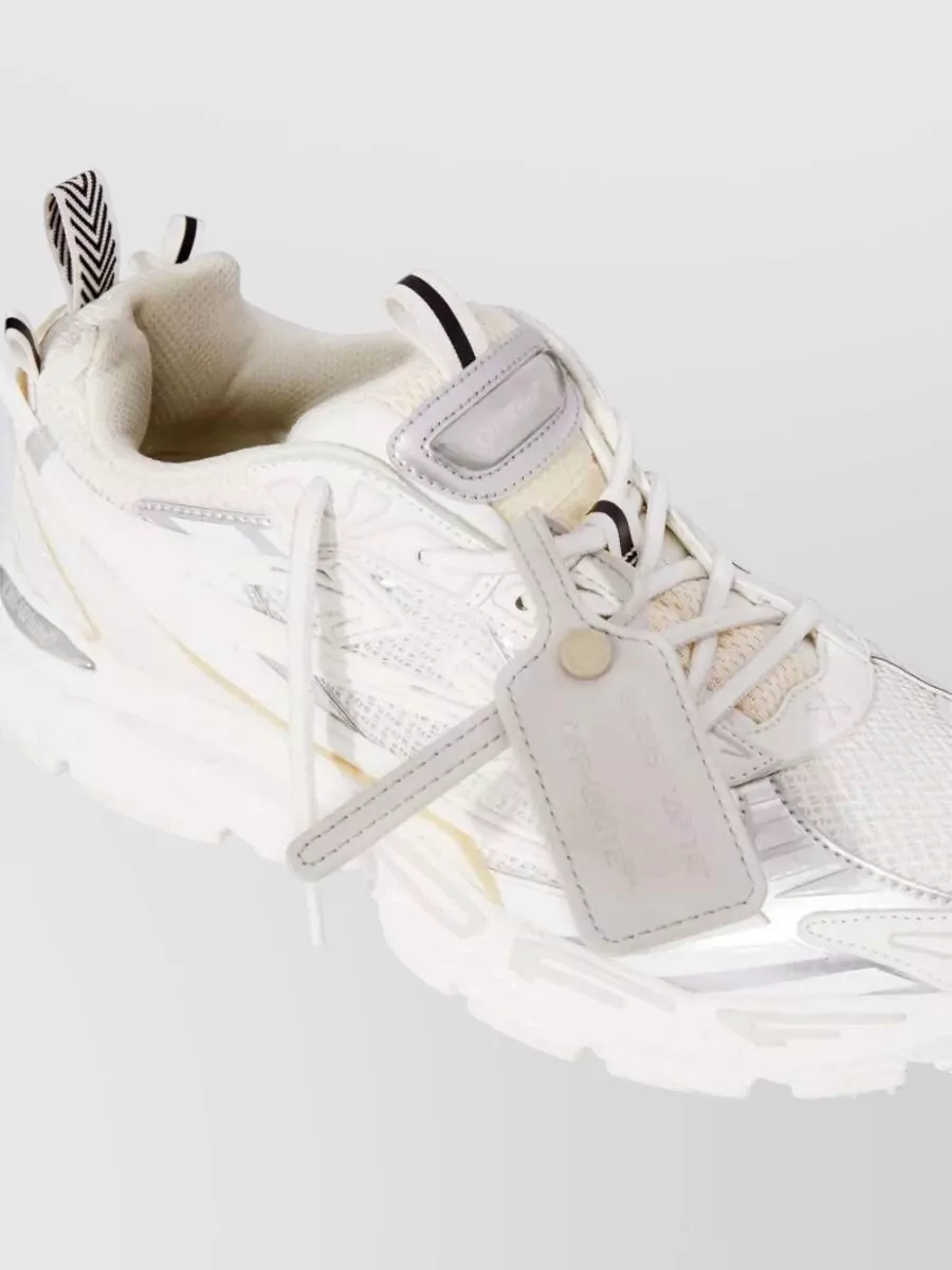 Off-White Mesh Low-Top Sneakers