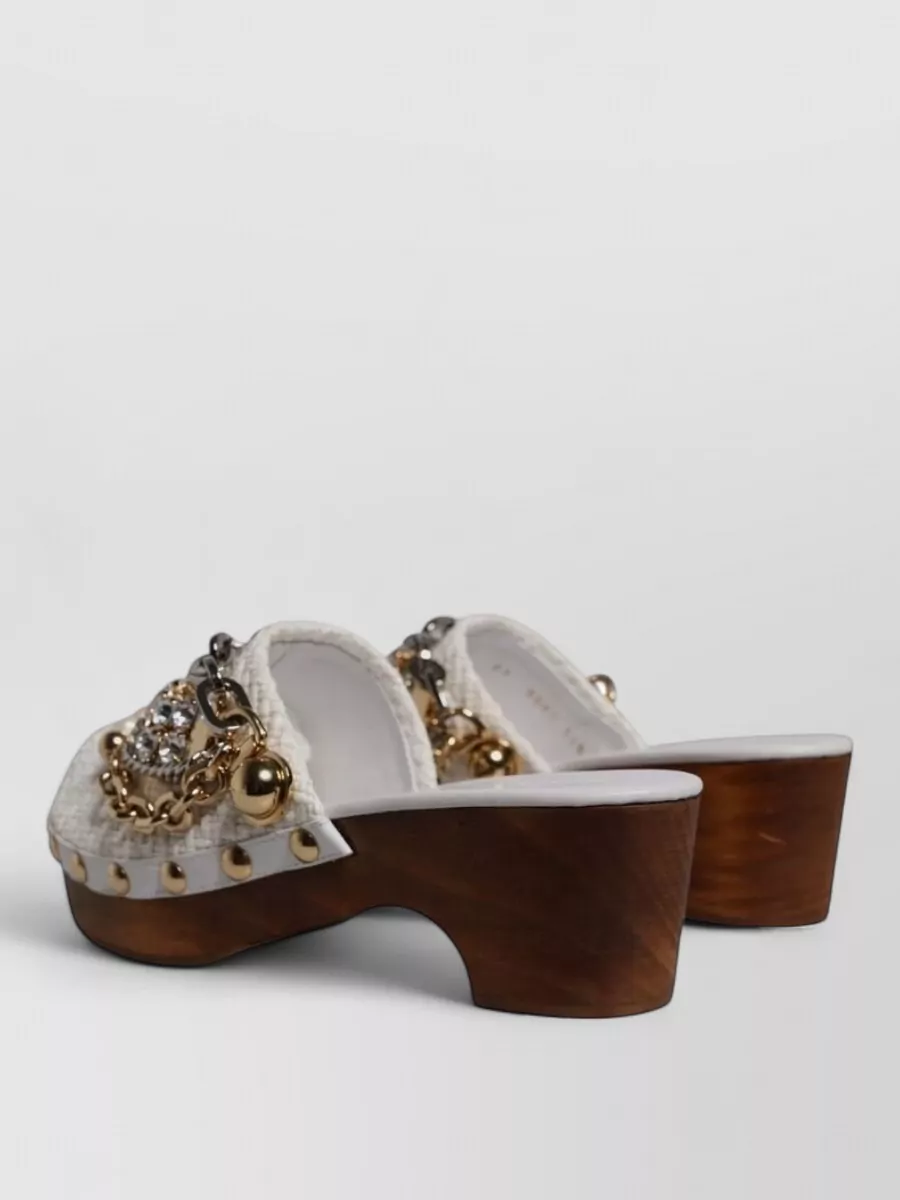 Dolce&Gabbana Raffia Platform Mules
