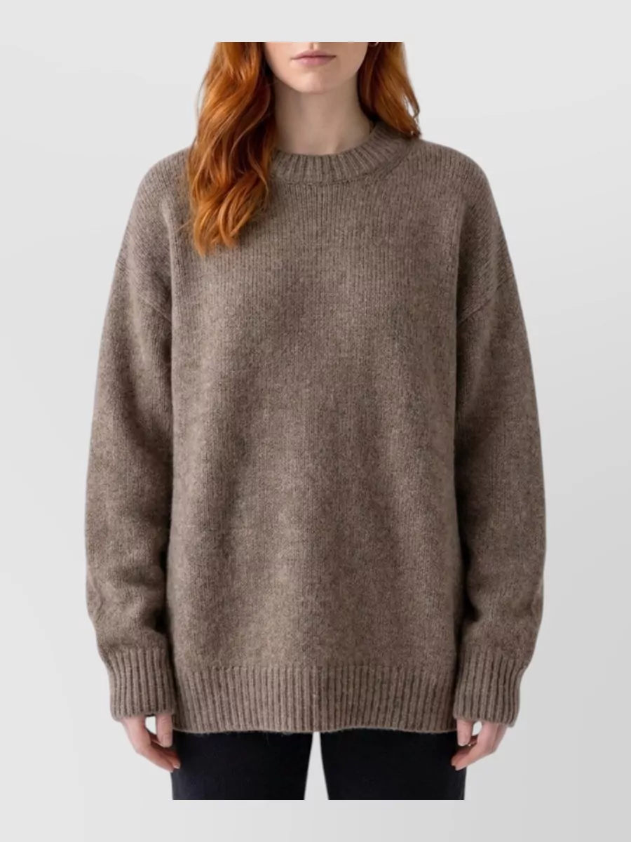 The Row cashmere ribbed turtleneck relaxed-fit jumper