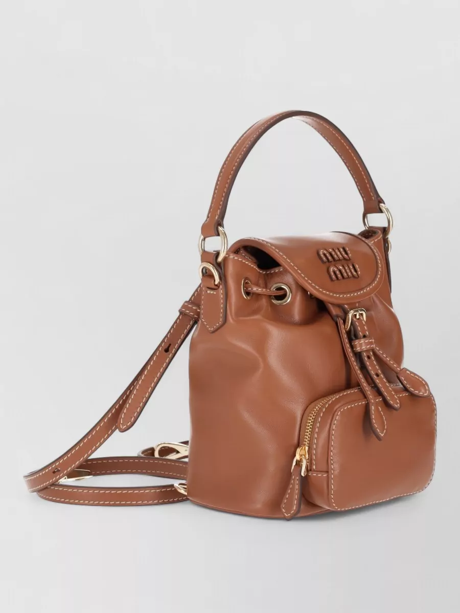 Miu Miu Leather Bucket Bag