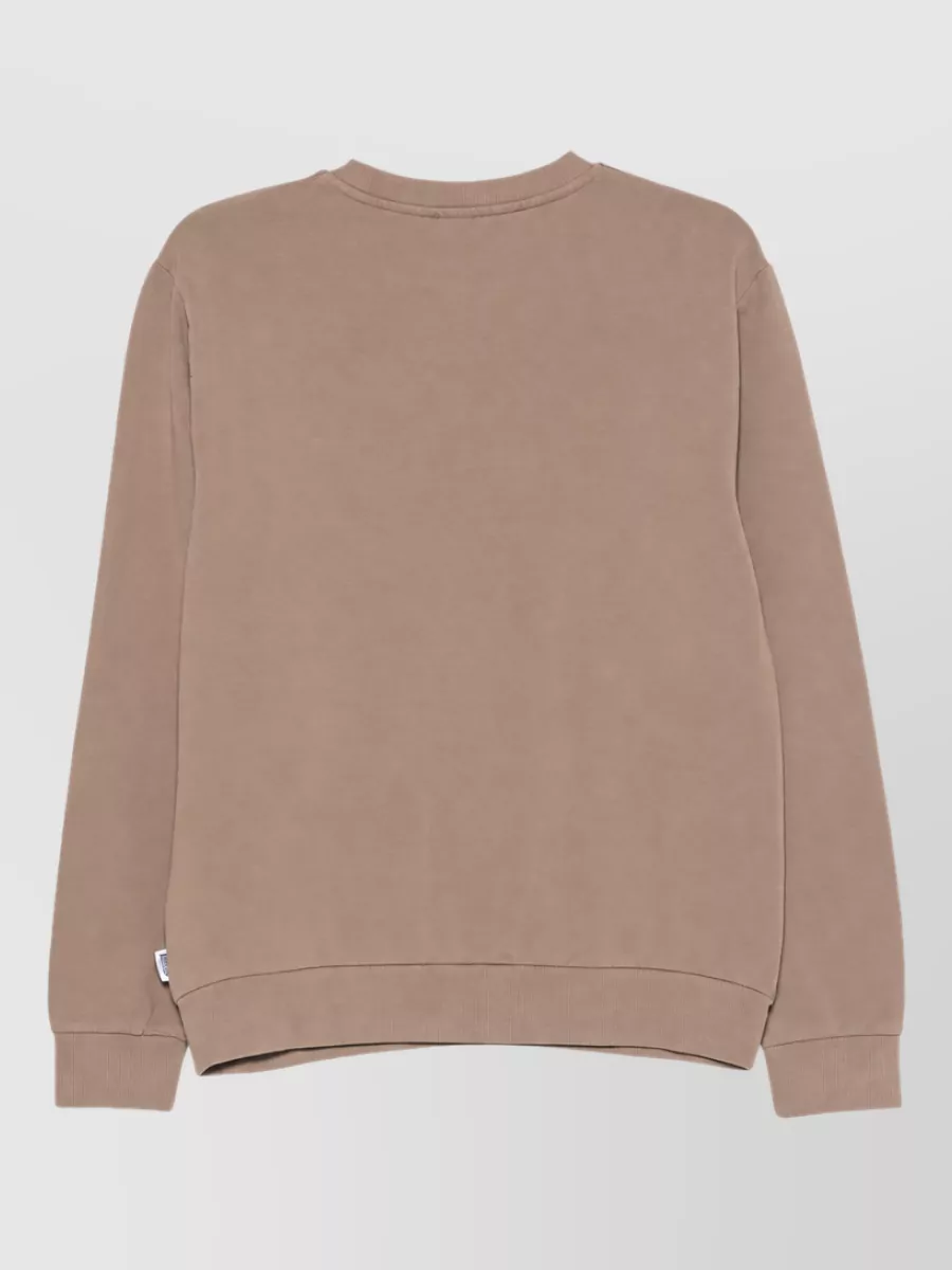 Moschino Ribbed Logo Print Long Sleeve T-Shirt