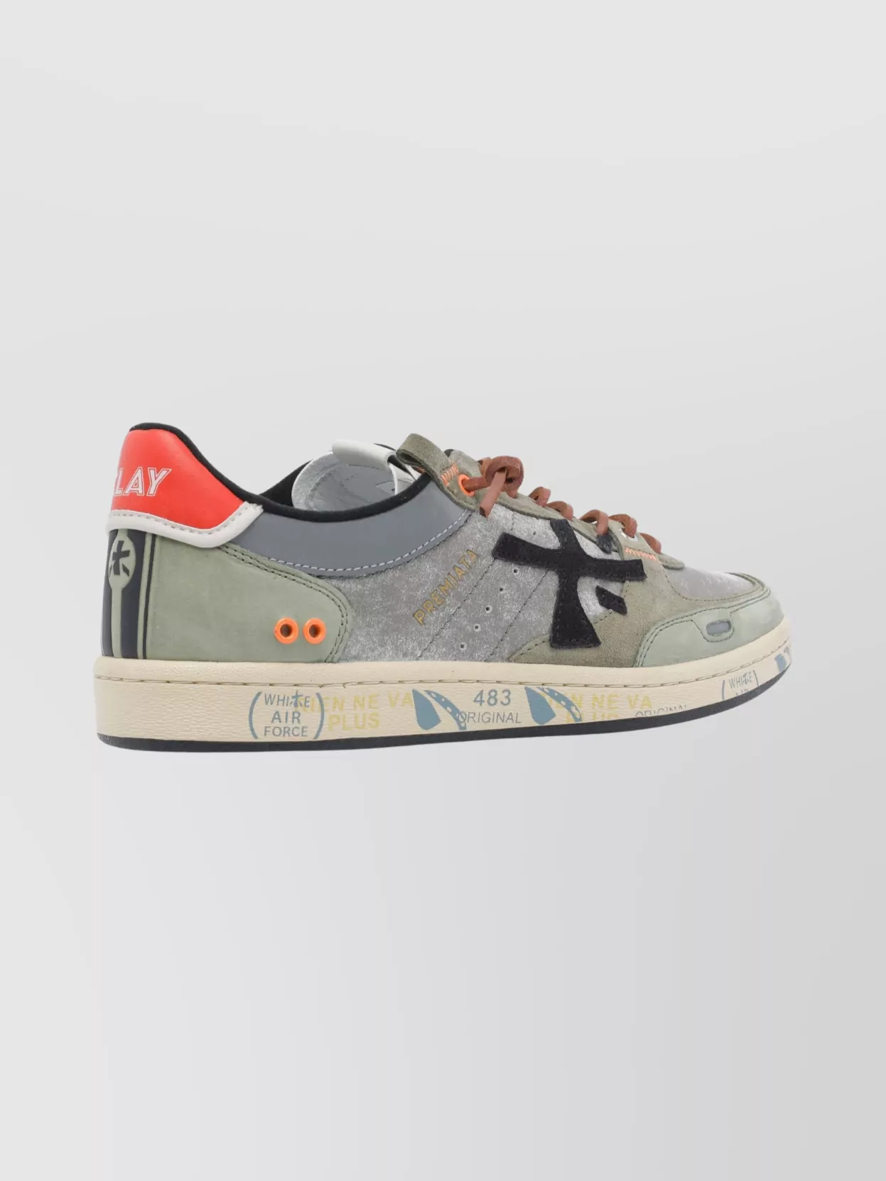 Premiata Low Top Sneakers With Round Toe Design
