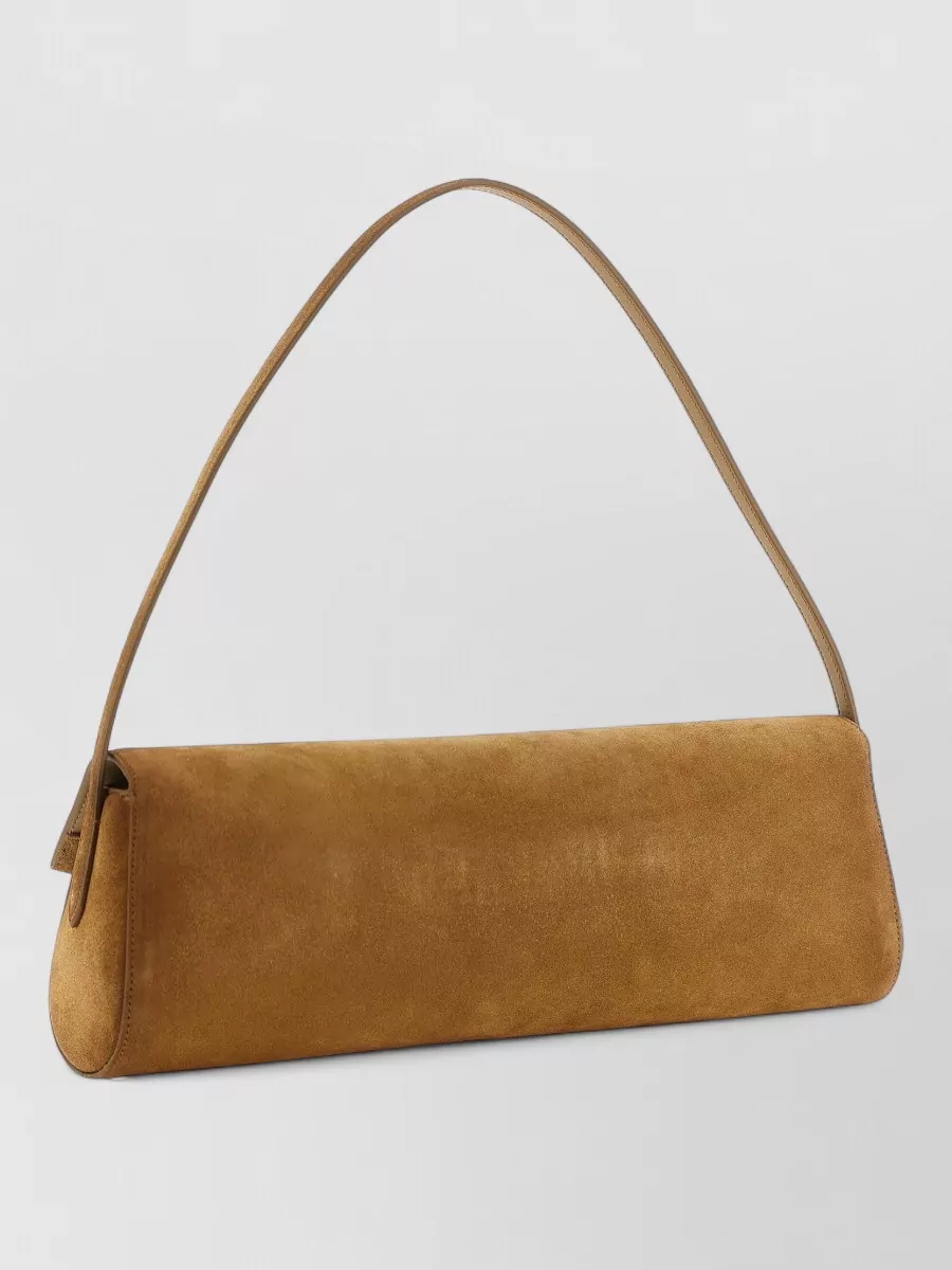 Jil Sander suede clutch bag