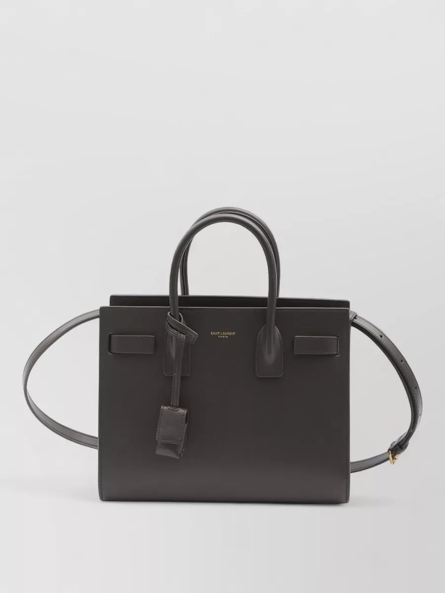 Saint Laurent Sac De Jour Baby Leather Tote Bag