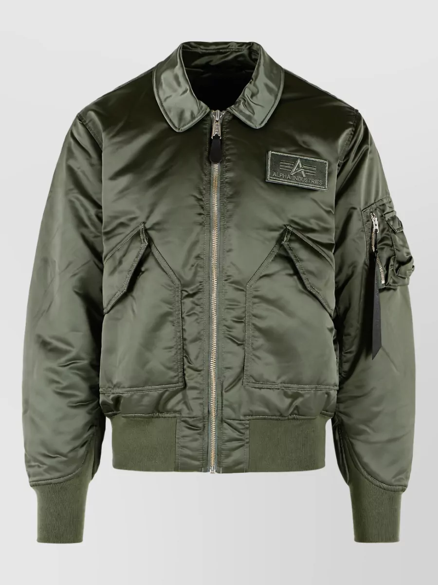 Alpha Industries nylon padded bomber jacket