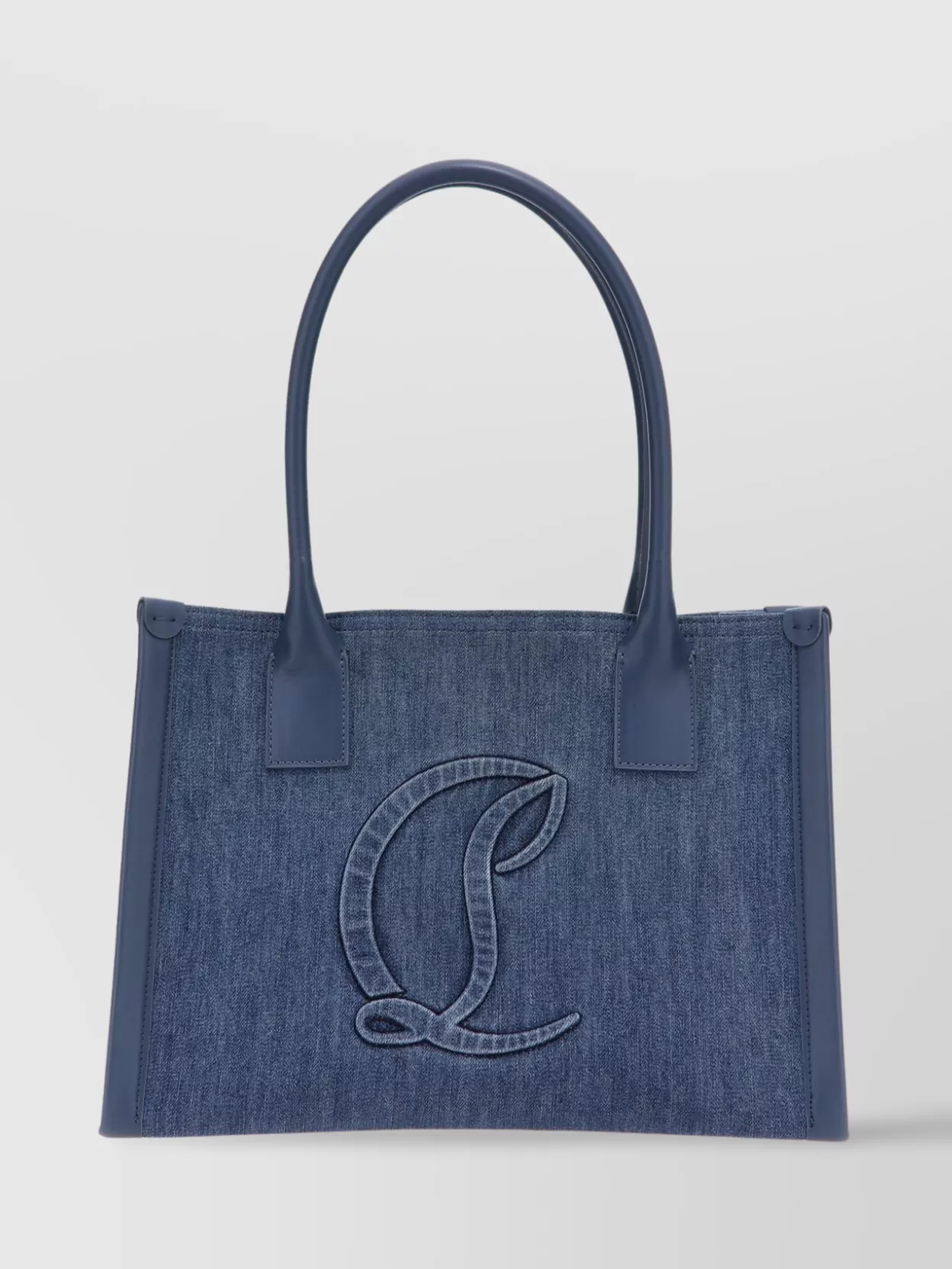 Christian Louboutin Denim Tote Bag Dual Handles