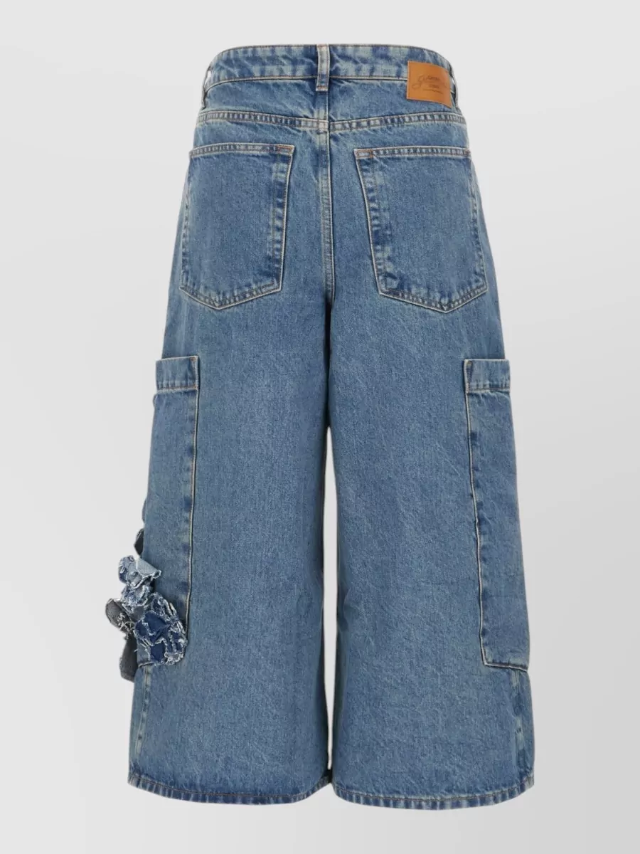 Ganni Denim Knee-Length Shorts