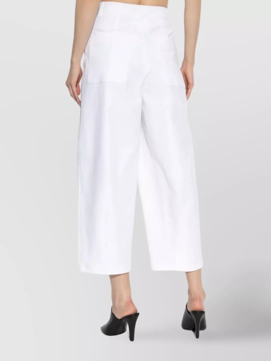 Max Mara High Waist Wide Leg Trousers With Pockets