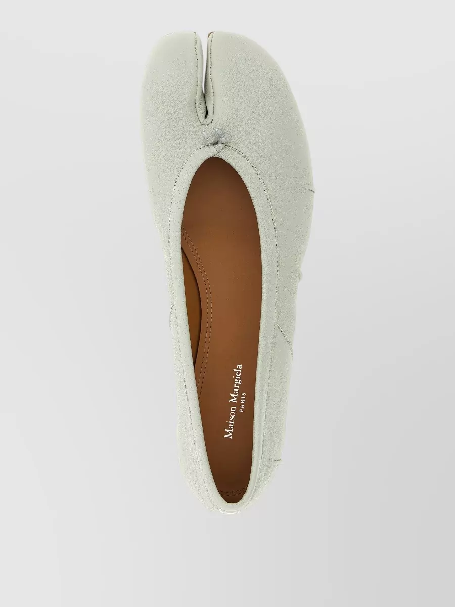 Maison Margiela Leather Knot Tabi Ballerina Flats
