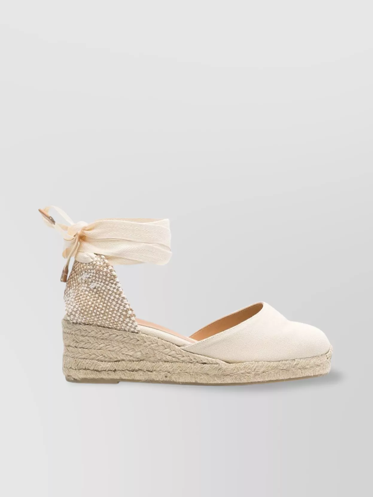 CASTAñER CLOSED TOE CANVAS WEDGE ESPADRILLES