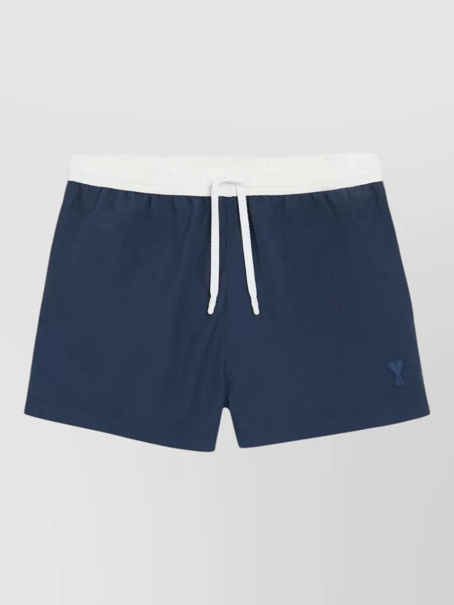Ami Paris Bicolor swim shorts