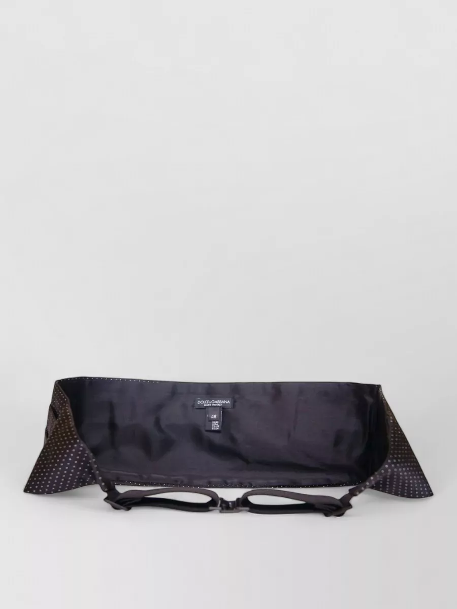Dolce&Gabbana Silk Pleated Polka-Dot Cummerbund Belt