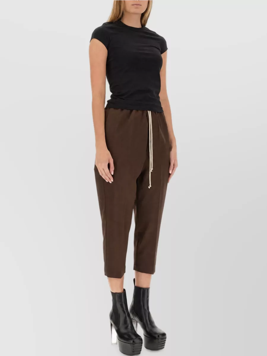 Rick Owens Wool Cropped Trousers