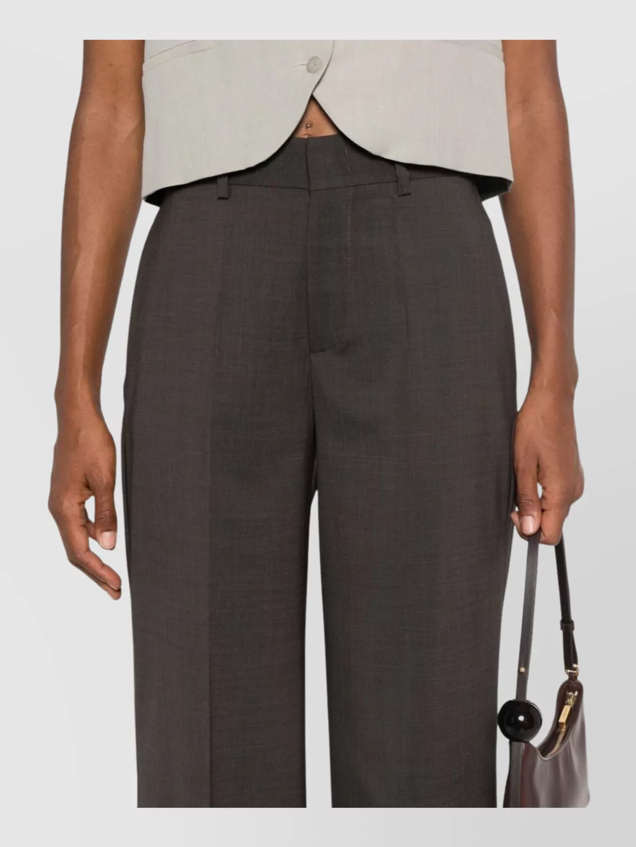 Parosh Wide-Leg Trousers With Pockets And Pleats