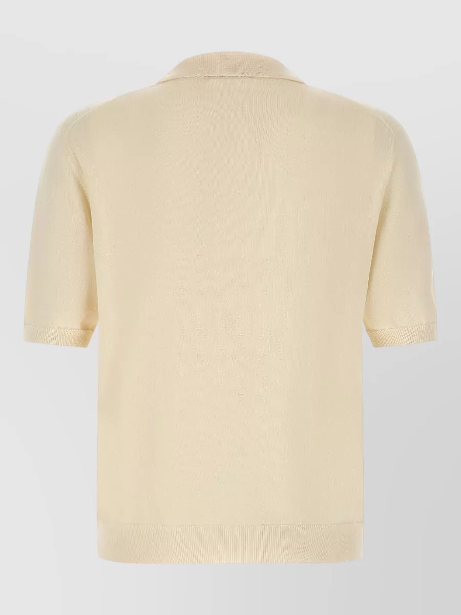 Zanone Cotton Knit Polo Shirt