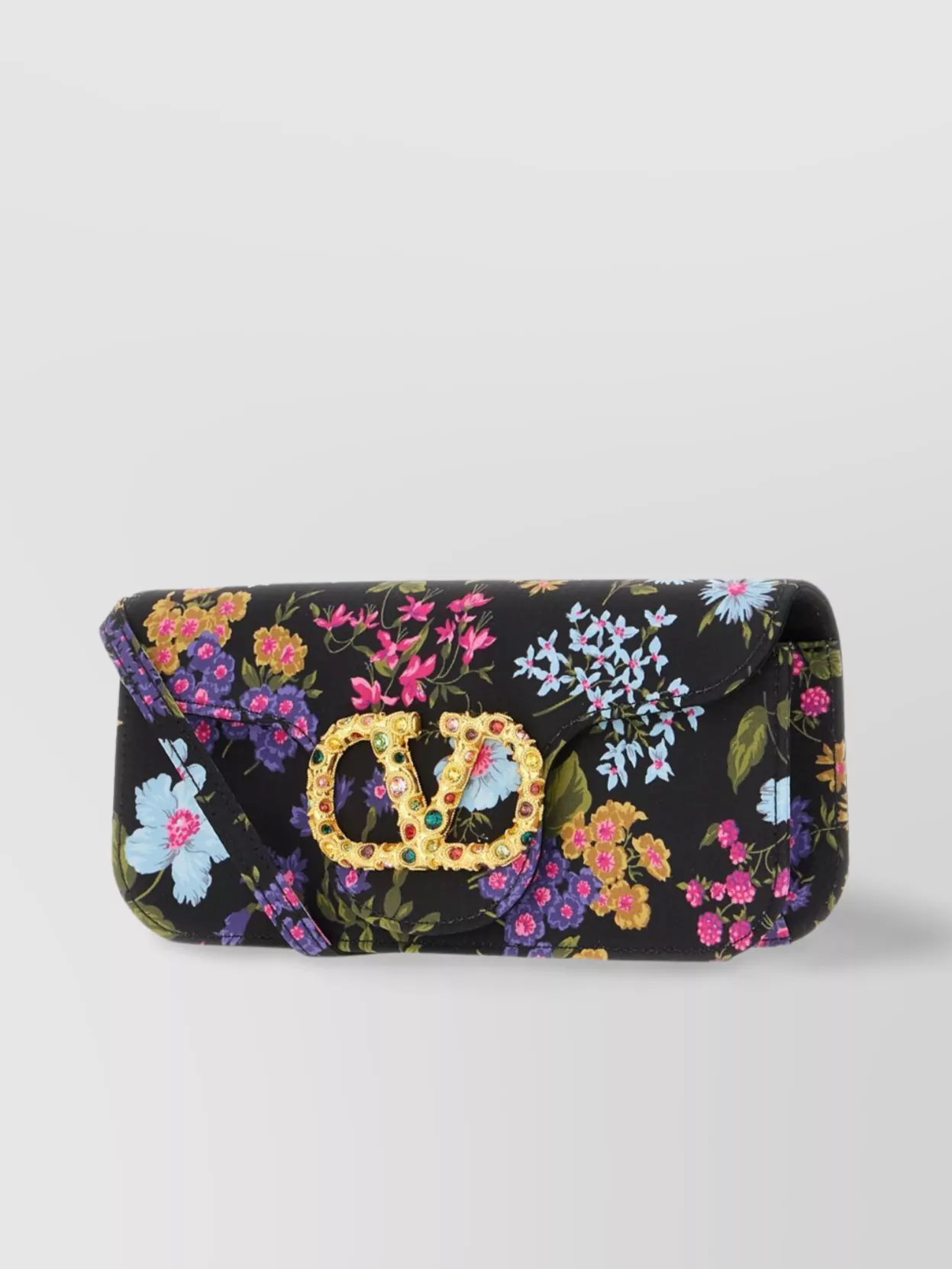 Valentino Floral Pattern Rectangular Shape Clutch Bag