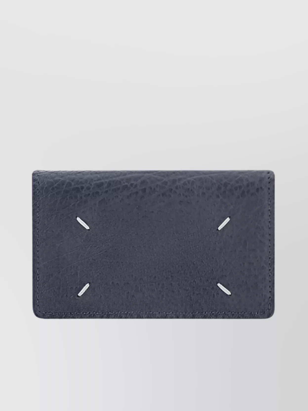 Shop Maison Margiela Card Case Leather Contrasting Stitching