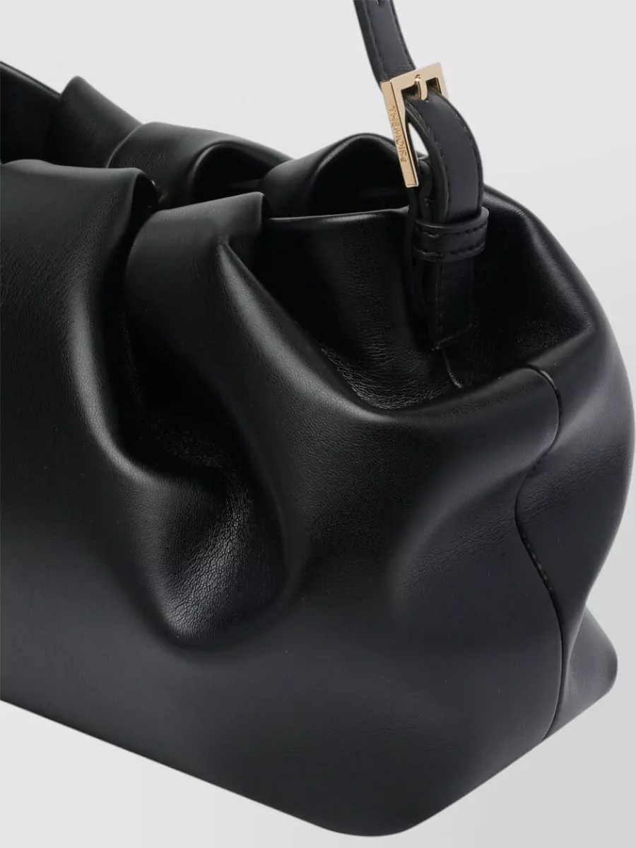 Themoiré Athena Shoulder Bucket Bag Gold Hardware