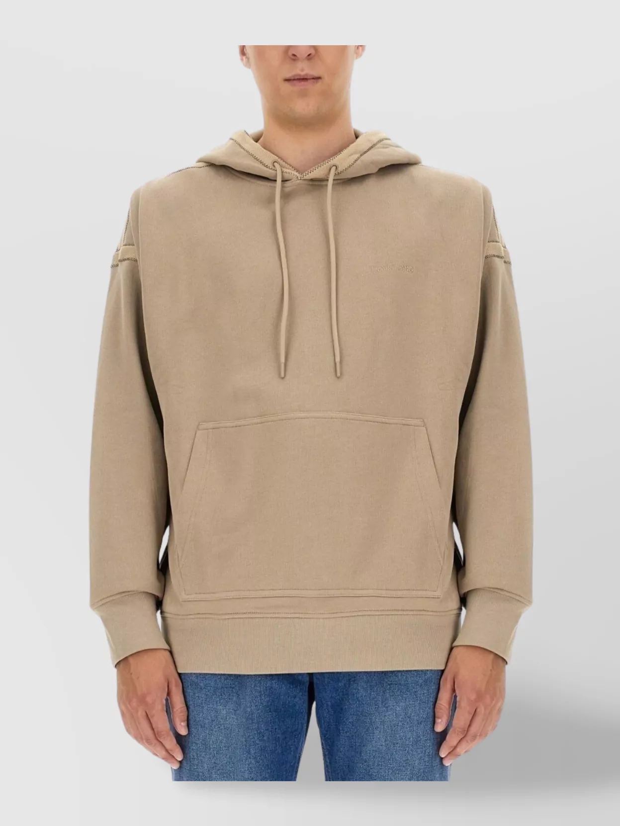 Helmut Lang Embroidered Logo Hooded Sweatshirt