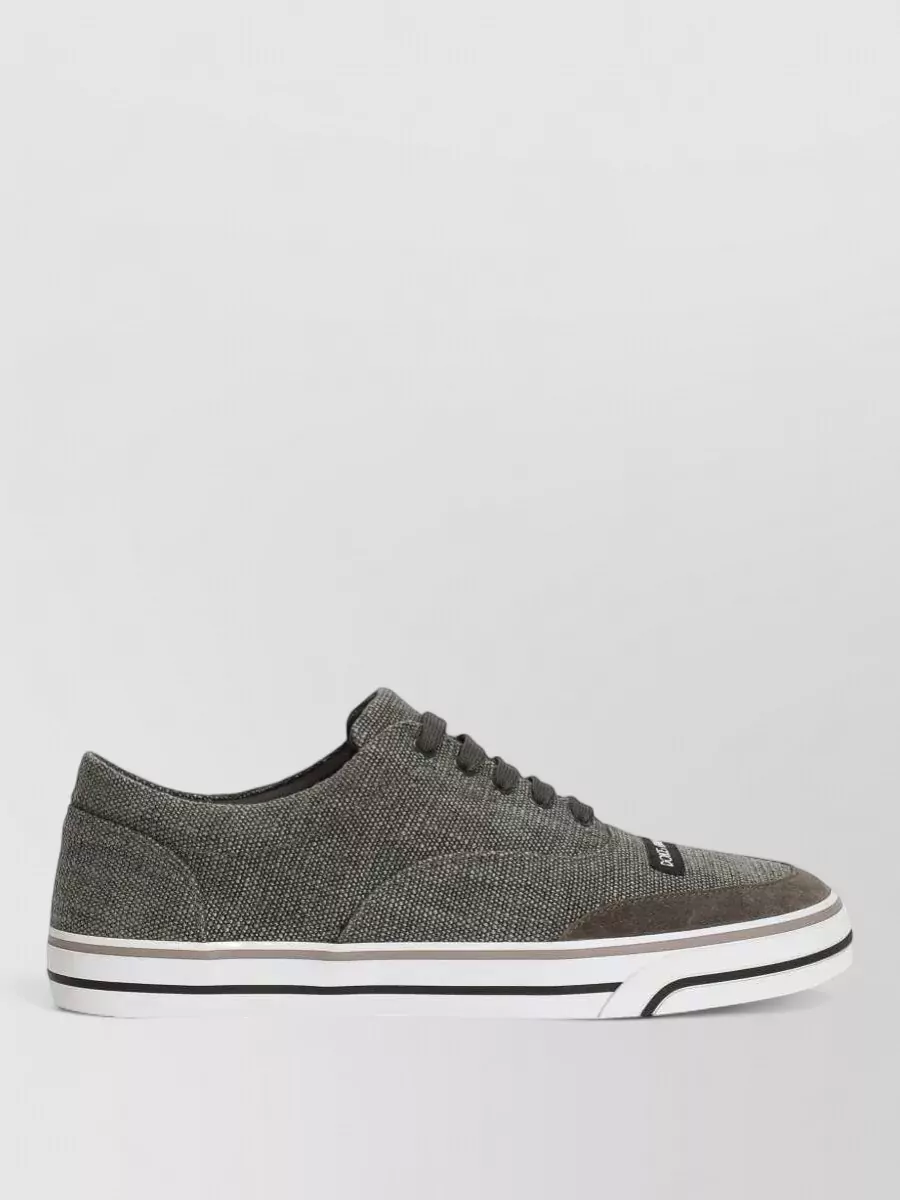 Dolce&Gabbana Linen Low-Top Sneakers