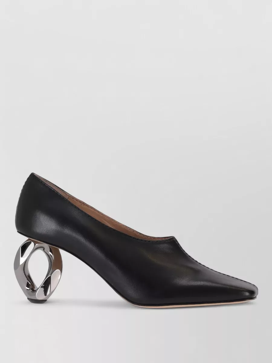 Jw Anderson Leather Chain Heel Pumps