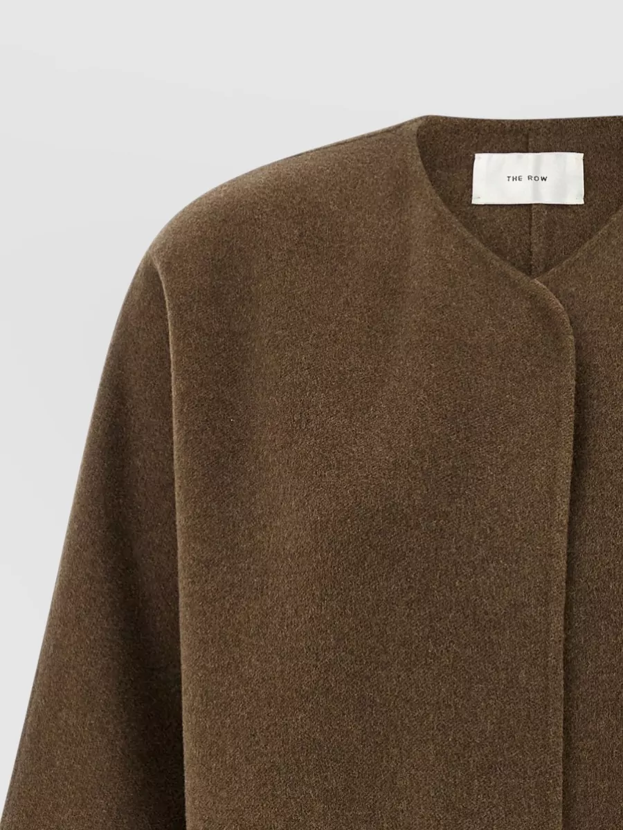 The Row Tiberus Coat Round Neck Long Sleeves