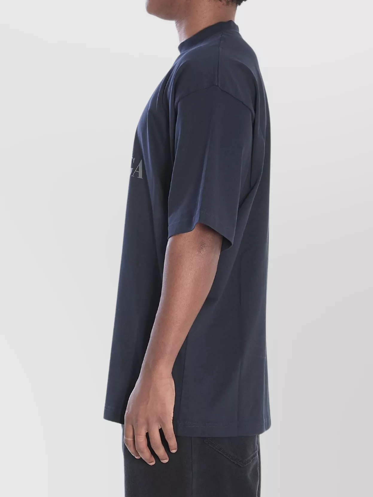Balenciaga Cotton Distressed Oversized Crew Neck T-Shirt