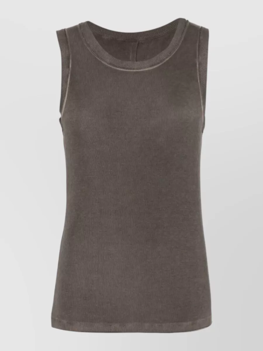 Uma Wang Ribbed Sleeveless Tank Top
