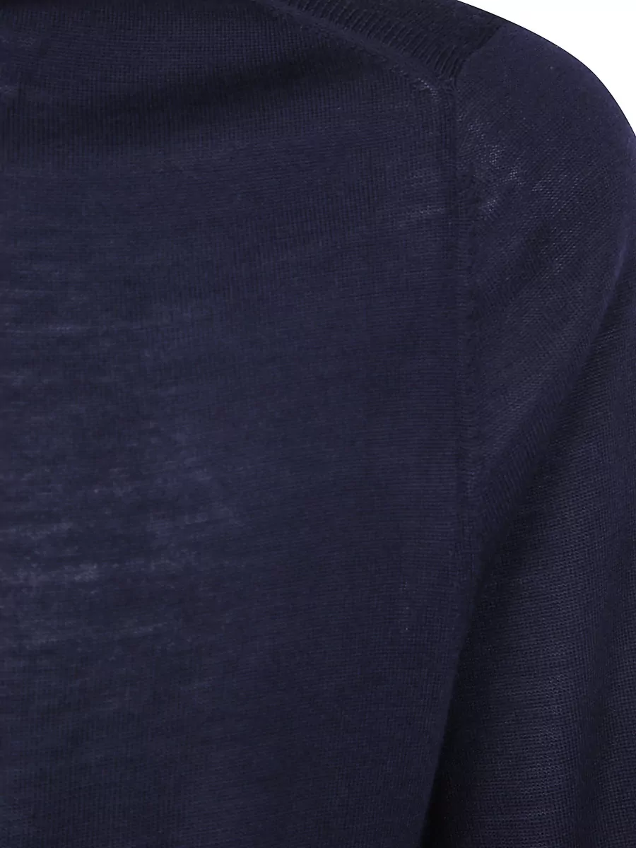 Paul Smith Merino Wool Zip Neck Sweater