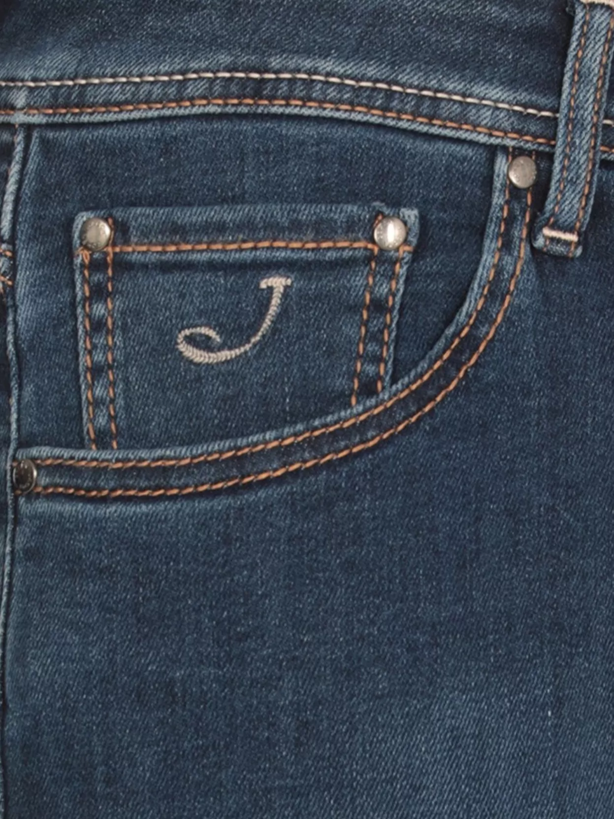 Jacob Cohen Straight Five-pocket Cotton Jeans In Blue