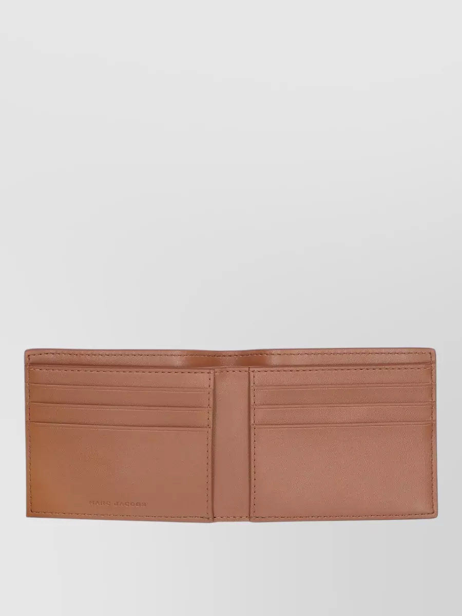Marc Jacobs Textured Bi Fold Wallet Slim Design
