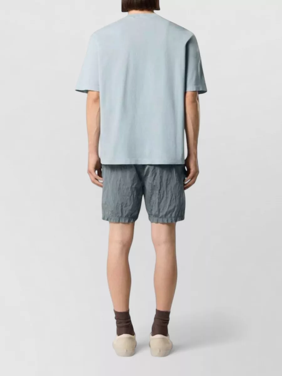 Stone Island Ribbed Crew-Neck Cotton T-Shirt