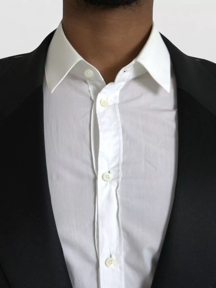Dolce&Gabbana Silk Blend Single Breasted Suit Jacket
