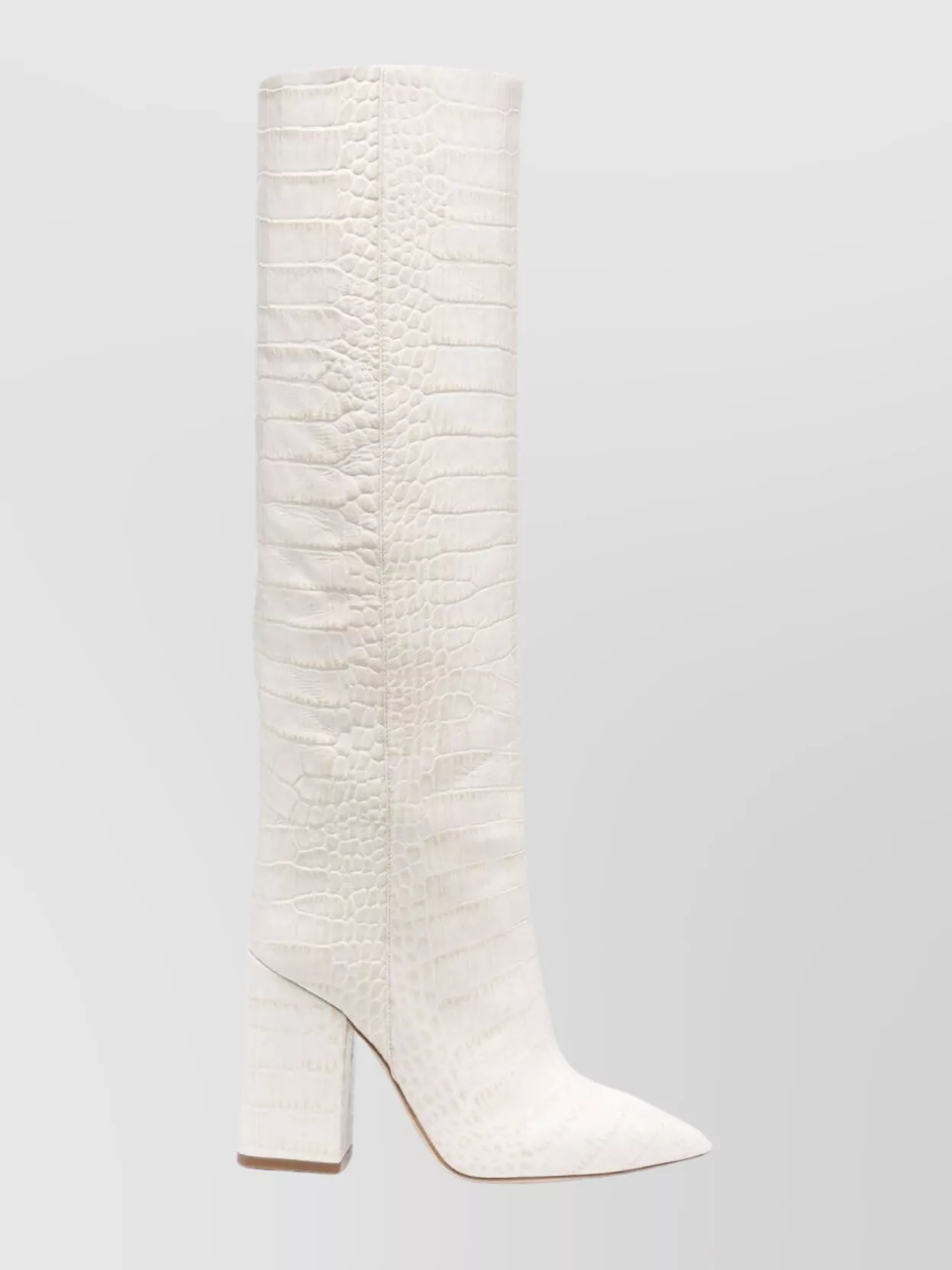 Shop Paris Texas Anja Croc-effect Knee Boots