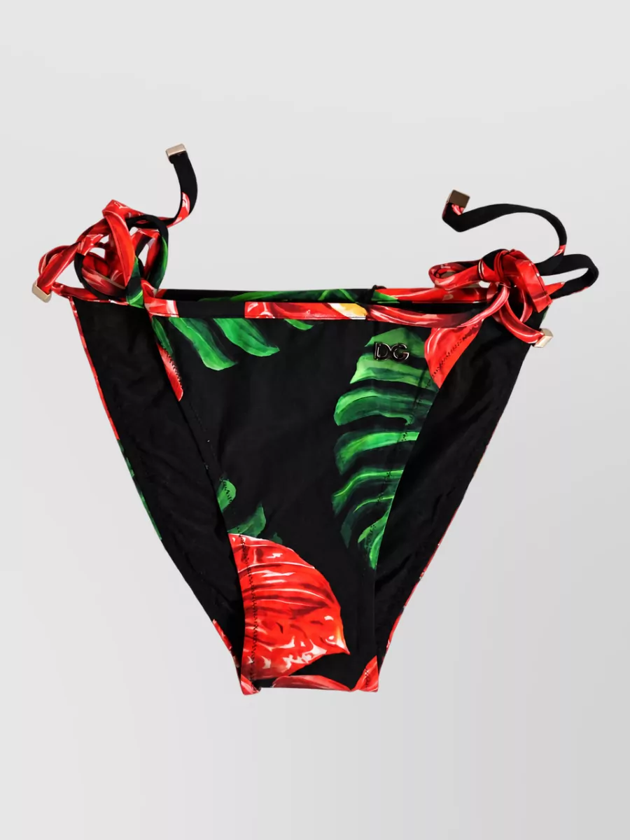 Dolce&Gabbana floral-print bikini bottoms