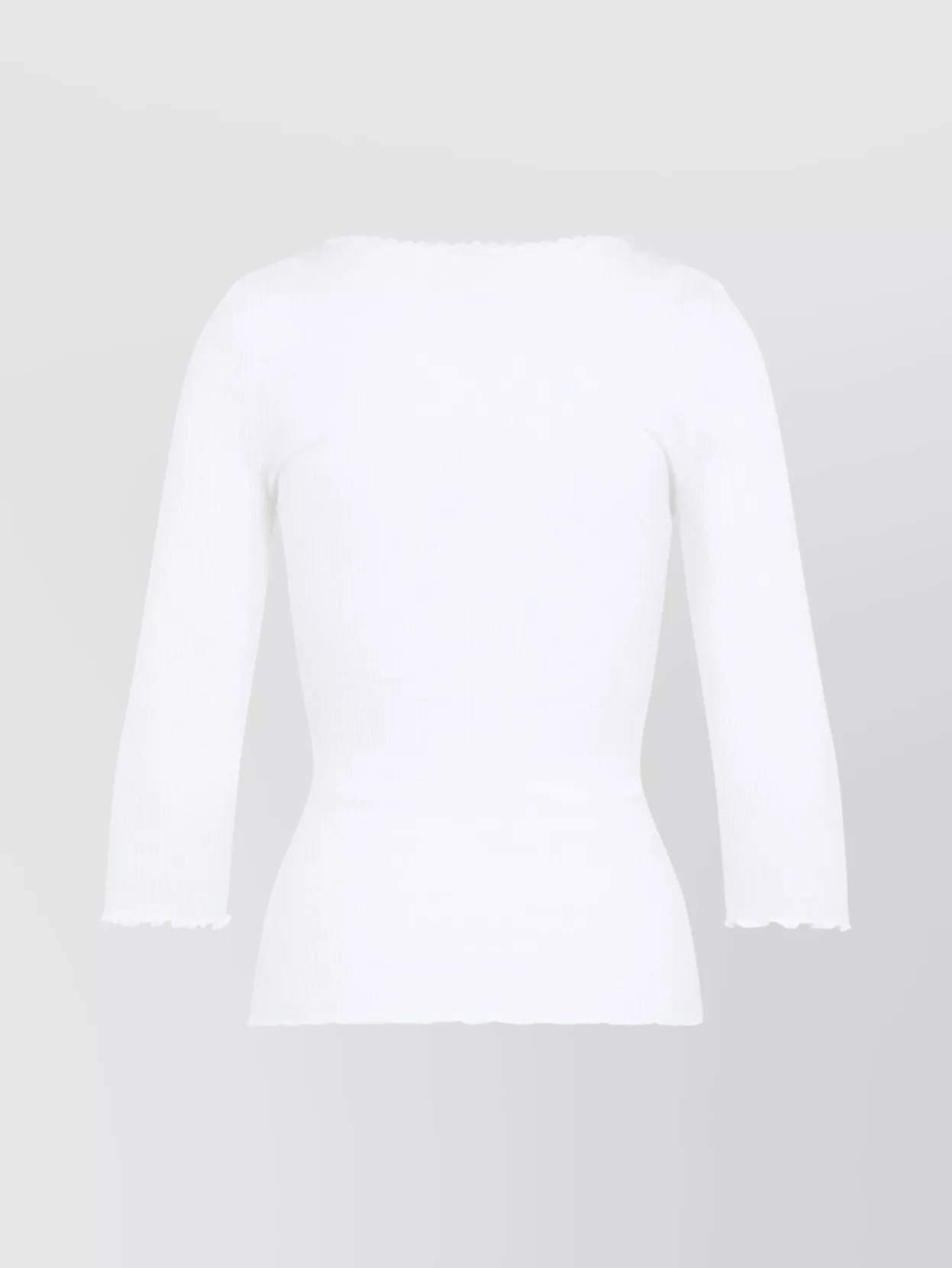 Chloé Fitted Cotton Cardigan With Deep Neckline In White