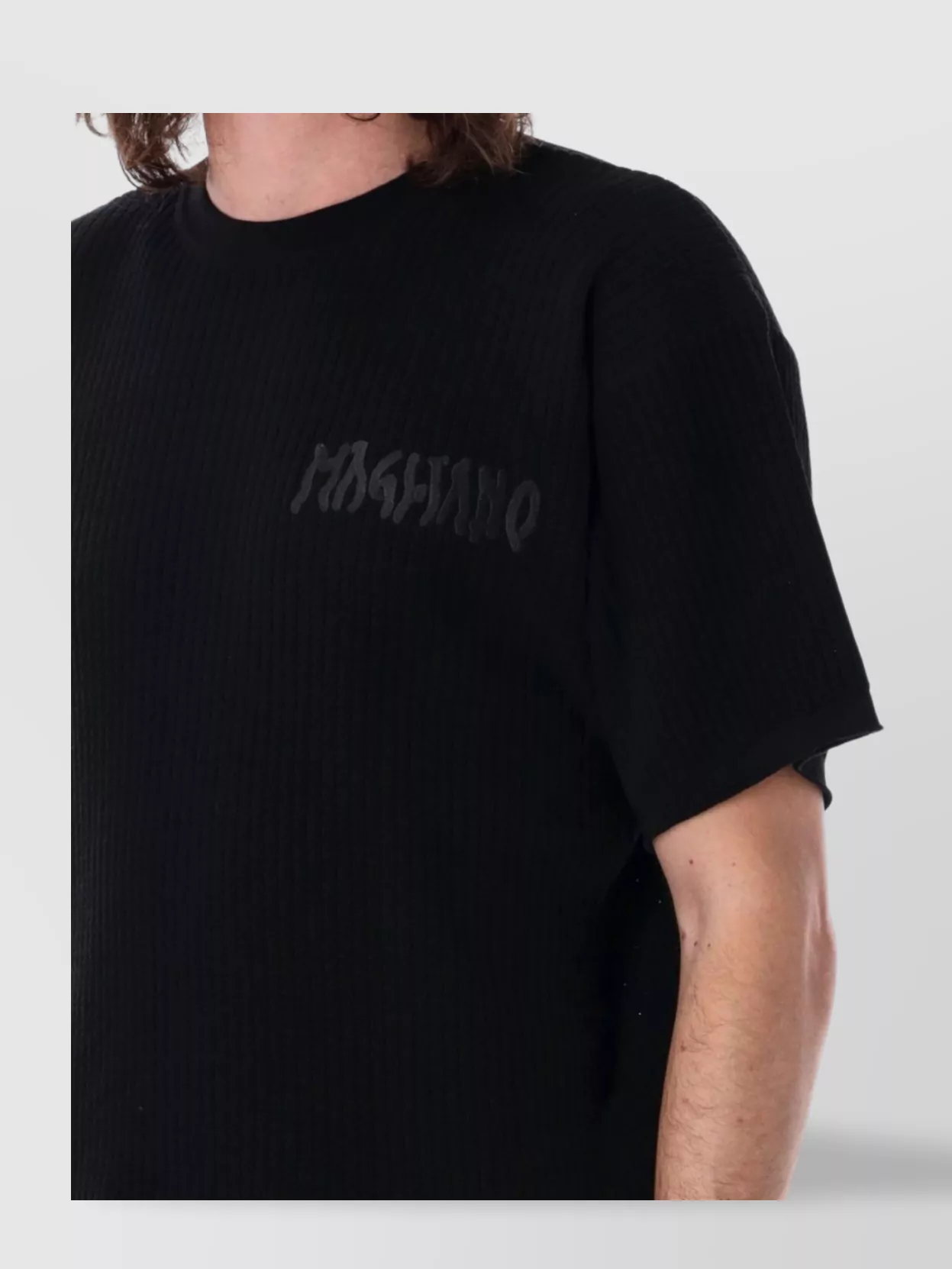 Magliano Short Sleeve Ribbed Texture T-Shirt