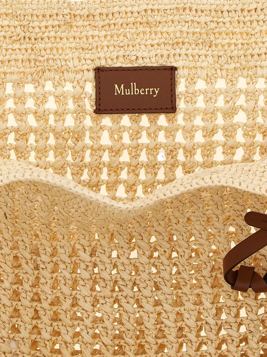 Mulberry Na Large Raffia Crochet Beach Bag