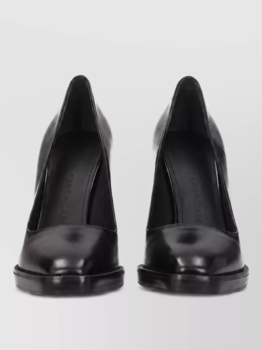 Ferragamo leather pumps