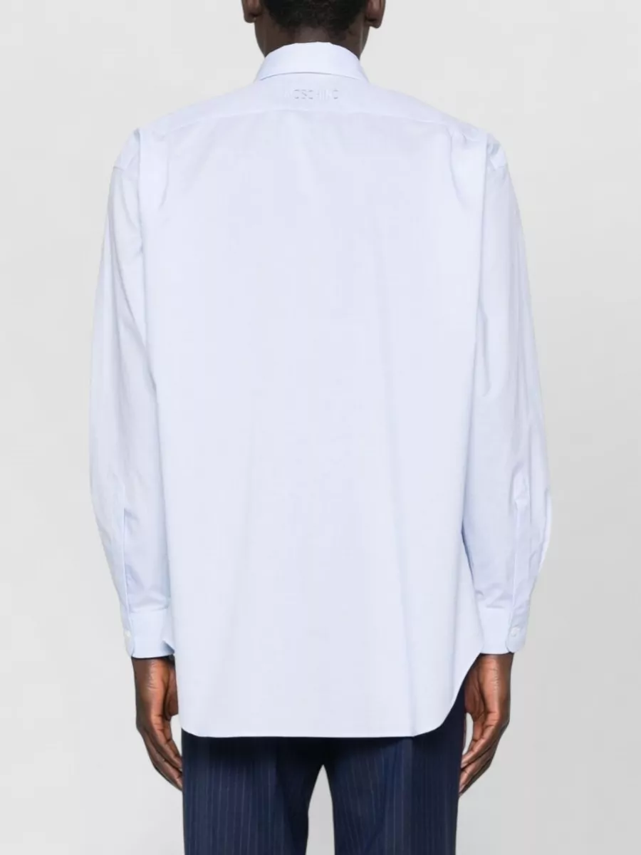 Moschino Silk Blend Shirt Button Down Collar
