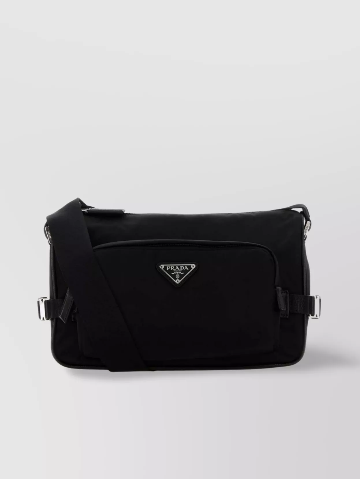 Prada Crossbody Canvas Bag Front Pocket