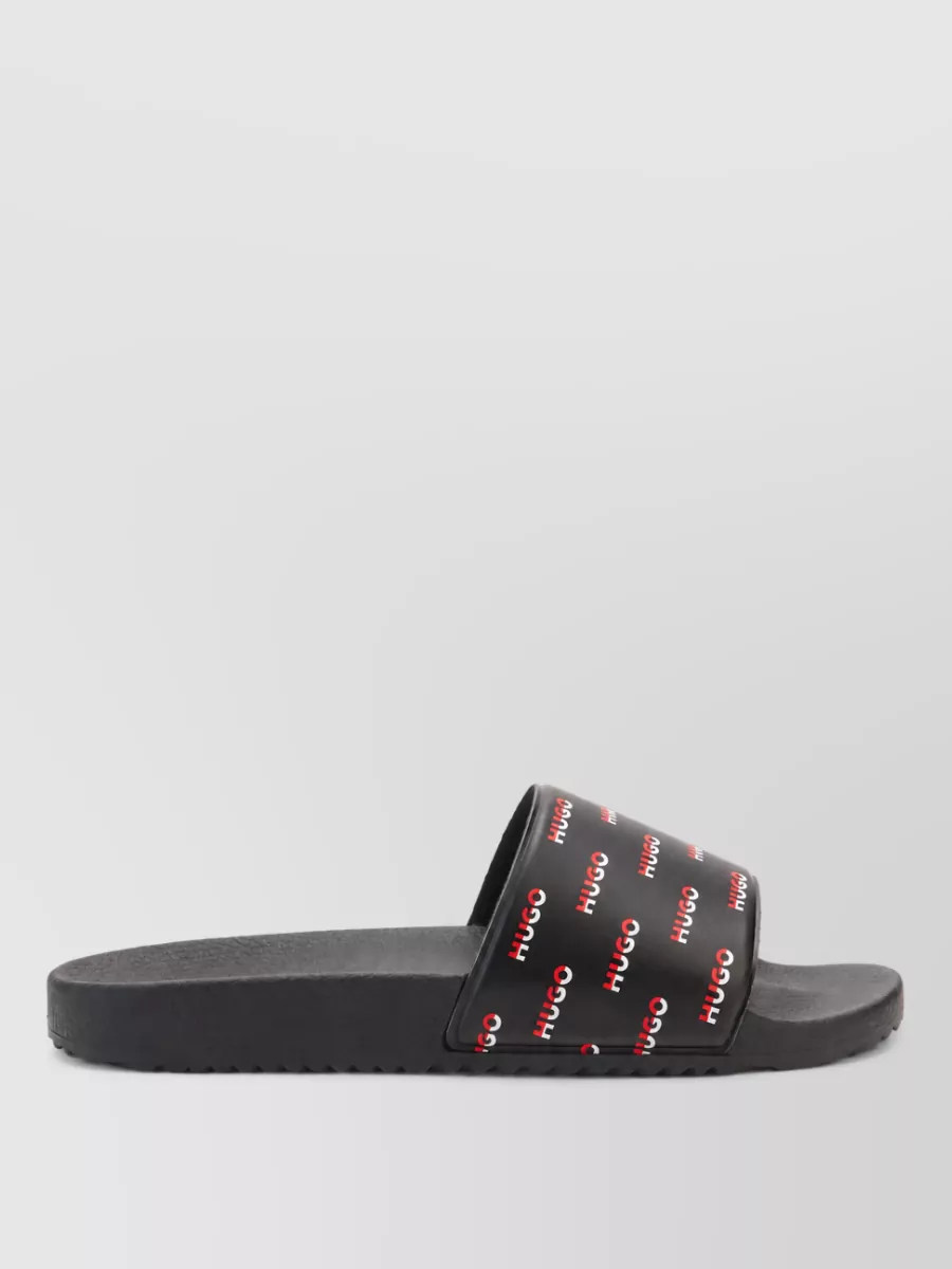 Boss Rubber Logo-Print Slides