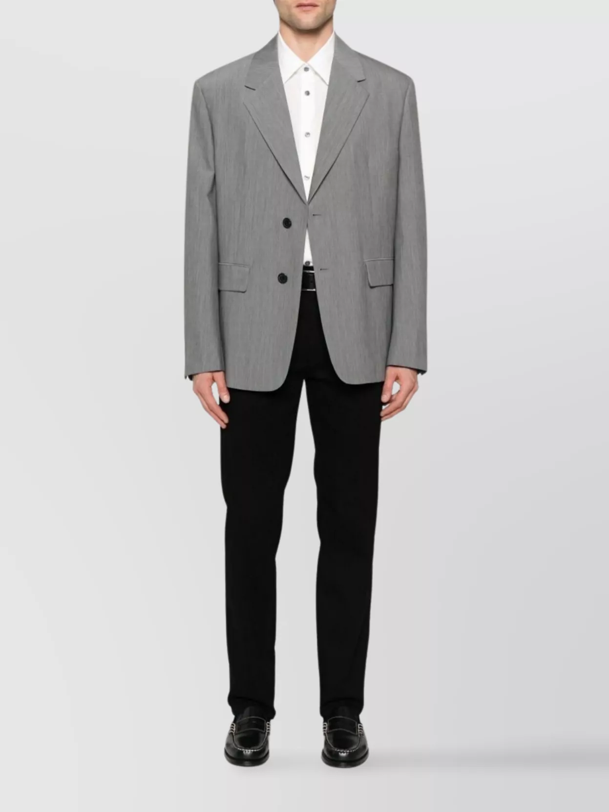 Emporio Armani Logo Print Cotton Shirt