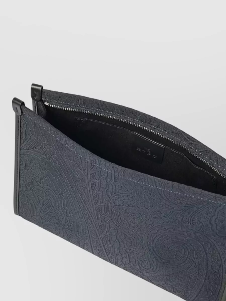 Etro Jacquard Nylon Clutch Bag