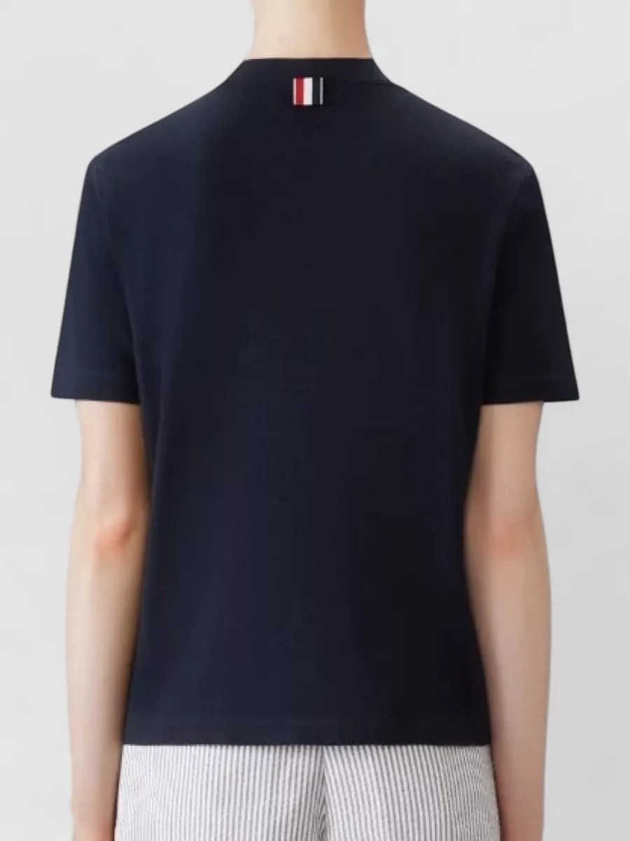 Thom Browne Short Sleeve T-Shirt Engineered Four Bar Stripe