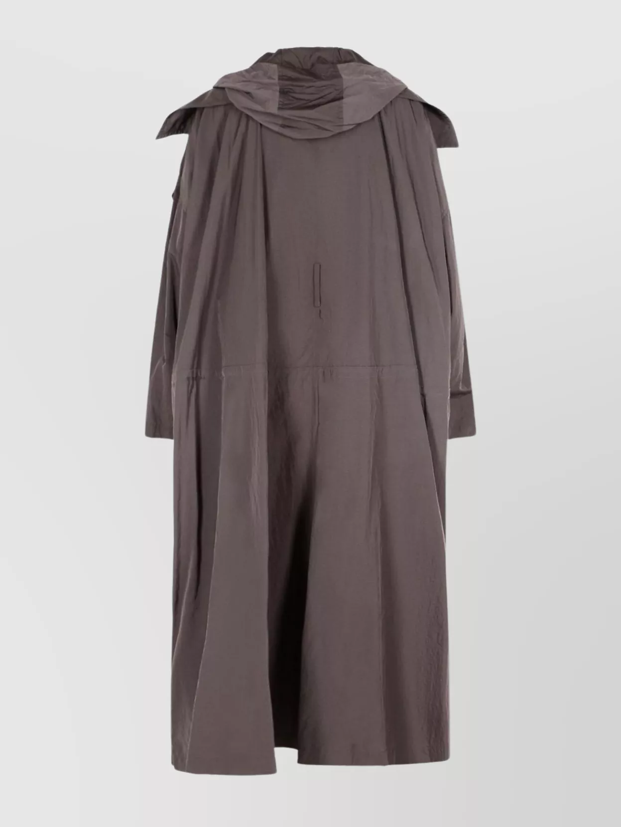 Sportmax Oversized Taffeta Trench Coat Hooded