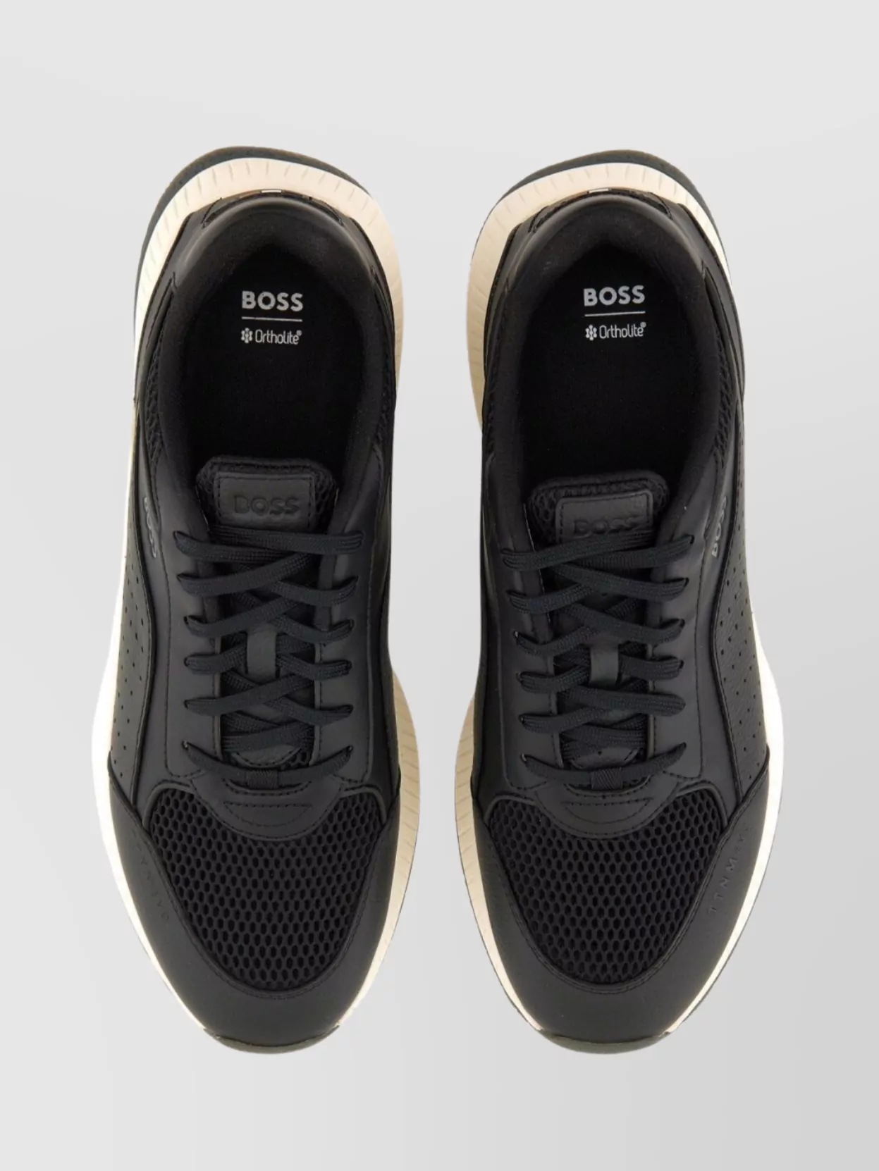 Boss Sneakers Mesh Panel Contrast Sole