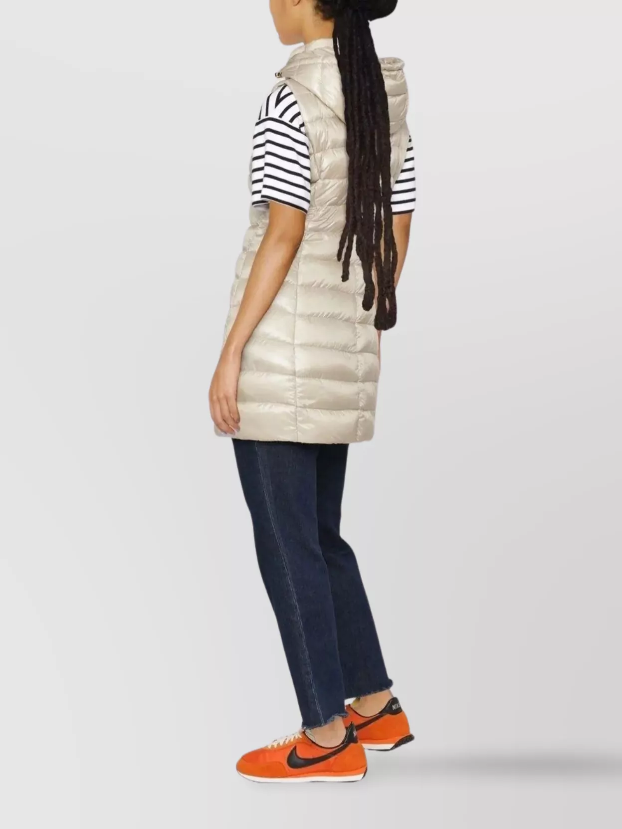 Herno Lightweight Longline Hooded Sleeveless Jacket