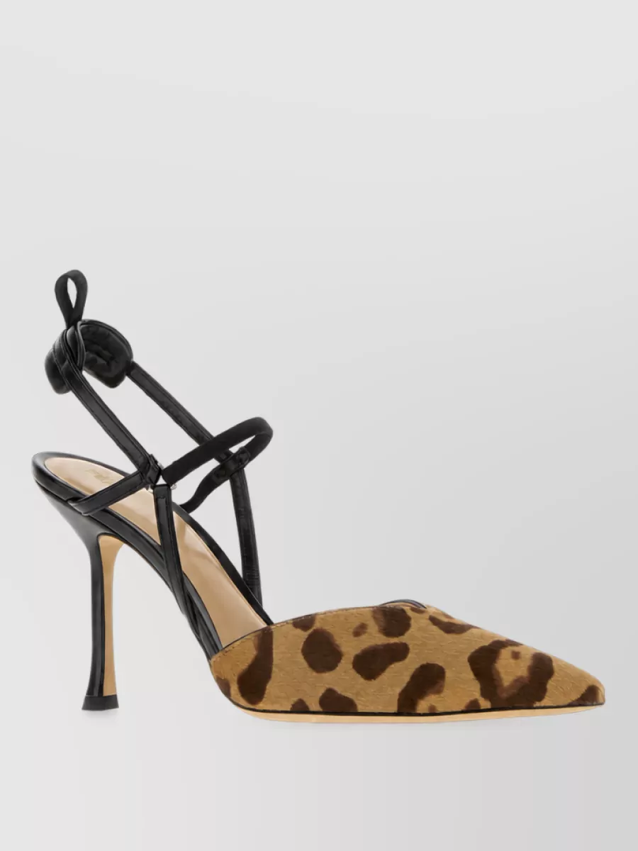 Fendi Leather printed pumps
