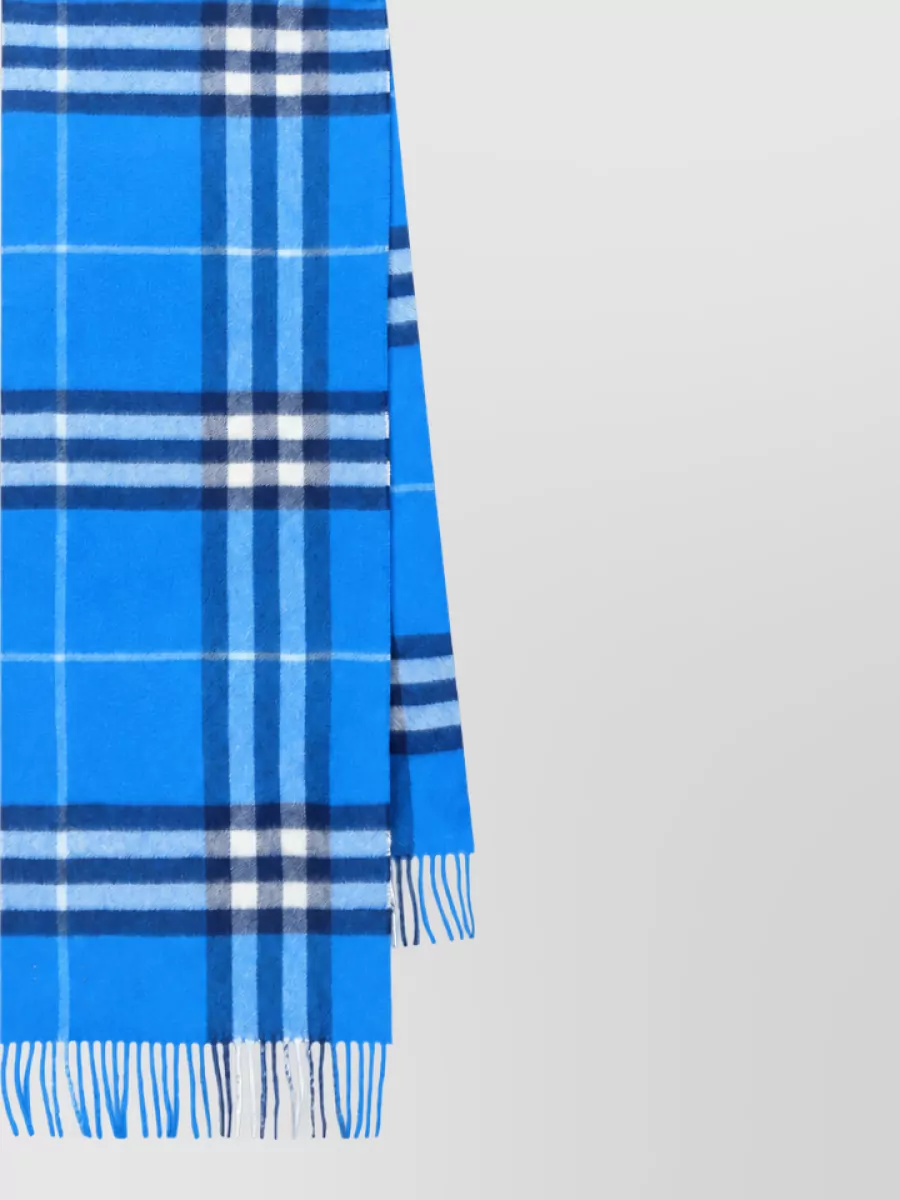 Burberry cashmere checked scarf